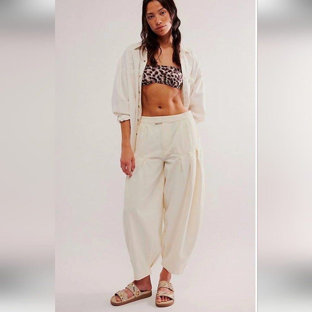 Free People Sarina Pleated Trousers, Size 4
